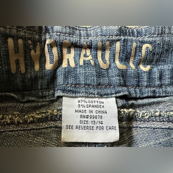 Hydraulic blue jean capris. size 13/14. - Picture 2 of 10
